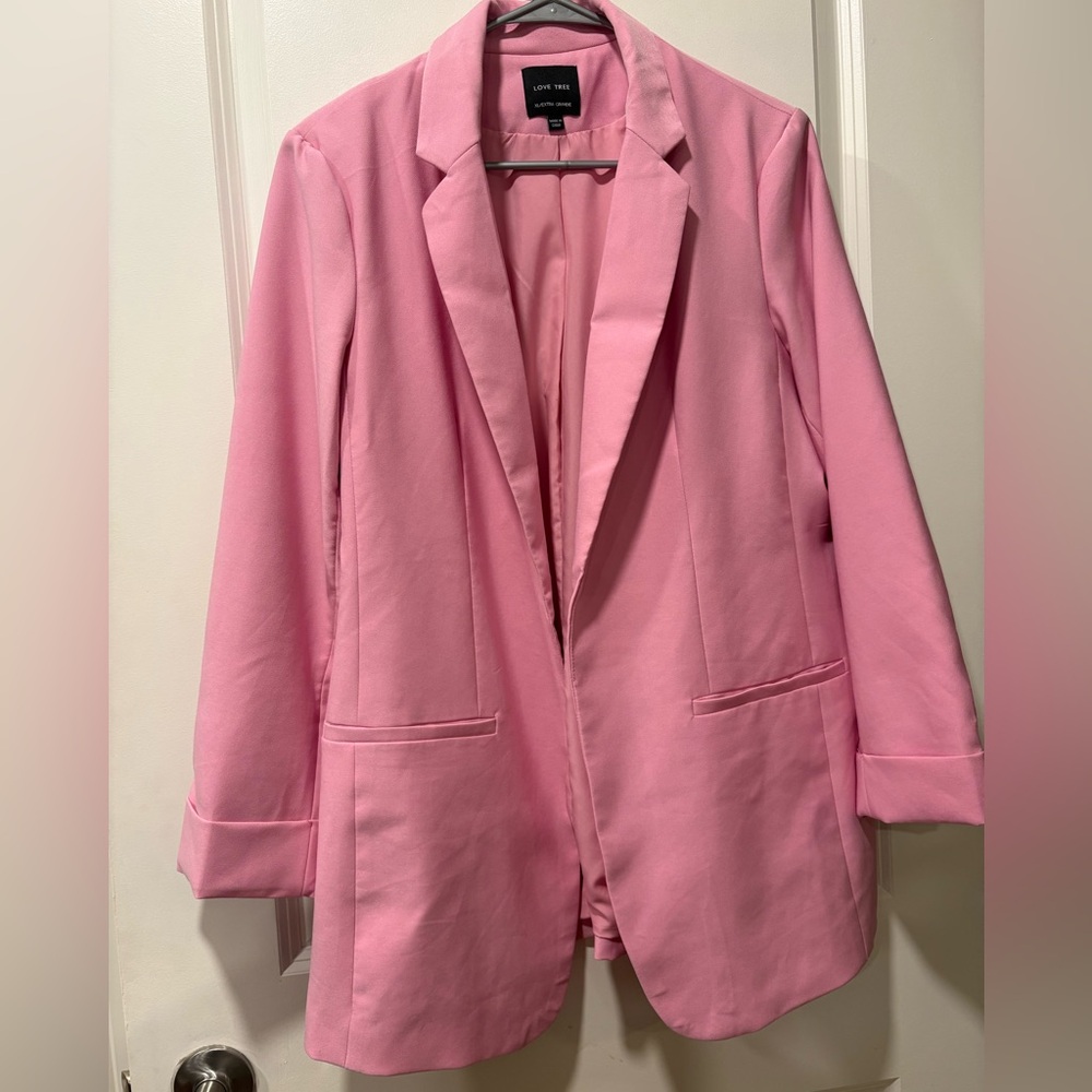 Love Tree Classic Pink Blazer XL